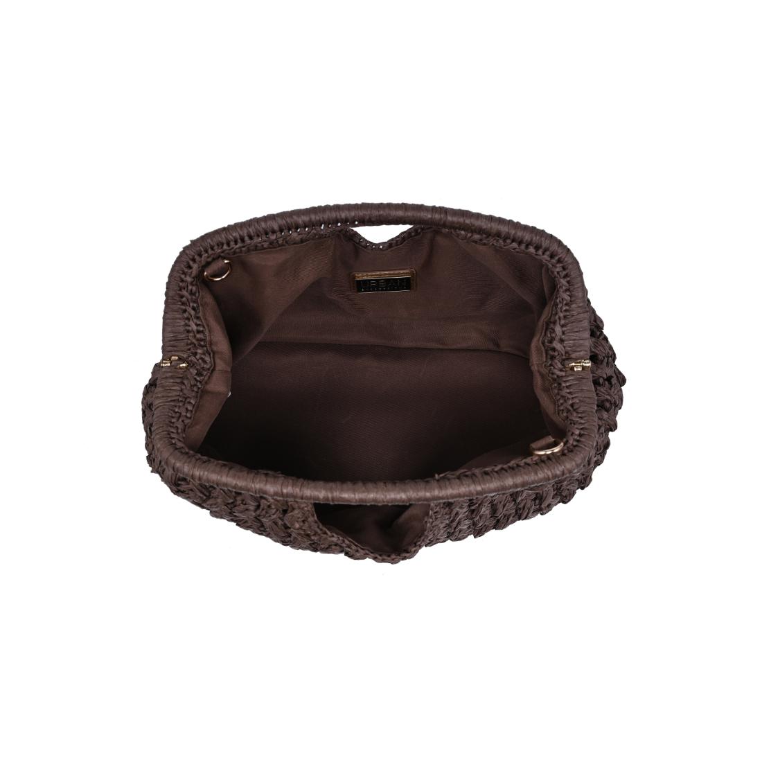 Woman wearing Chocolate Urban Expressions Abigail Crossbody 840504204104 View 9 | Chocolate