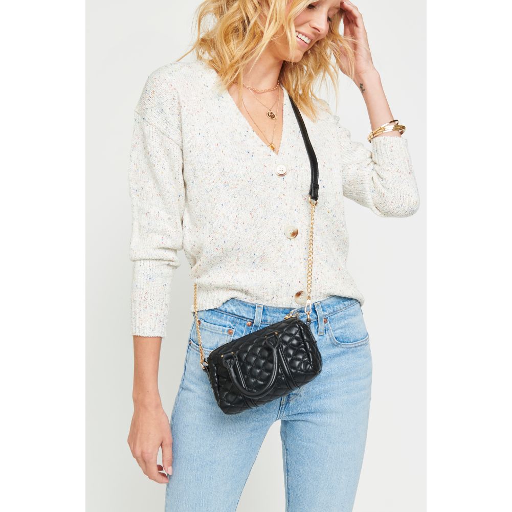 Woman wearing Black Urban Expressions Tisha Crossbody 840611175298 View 1 | Black
