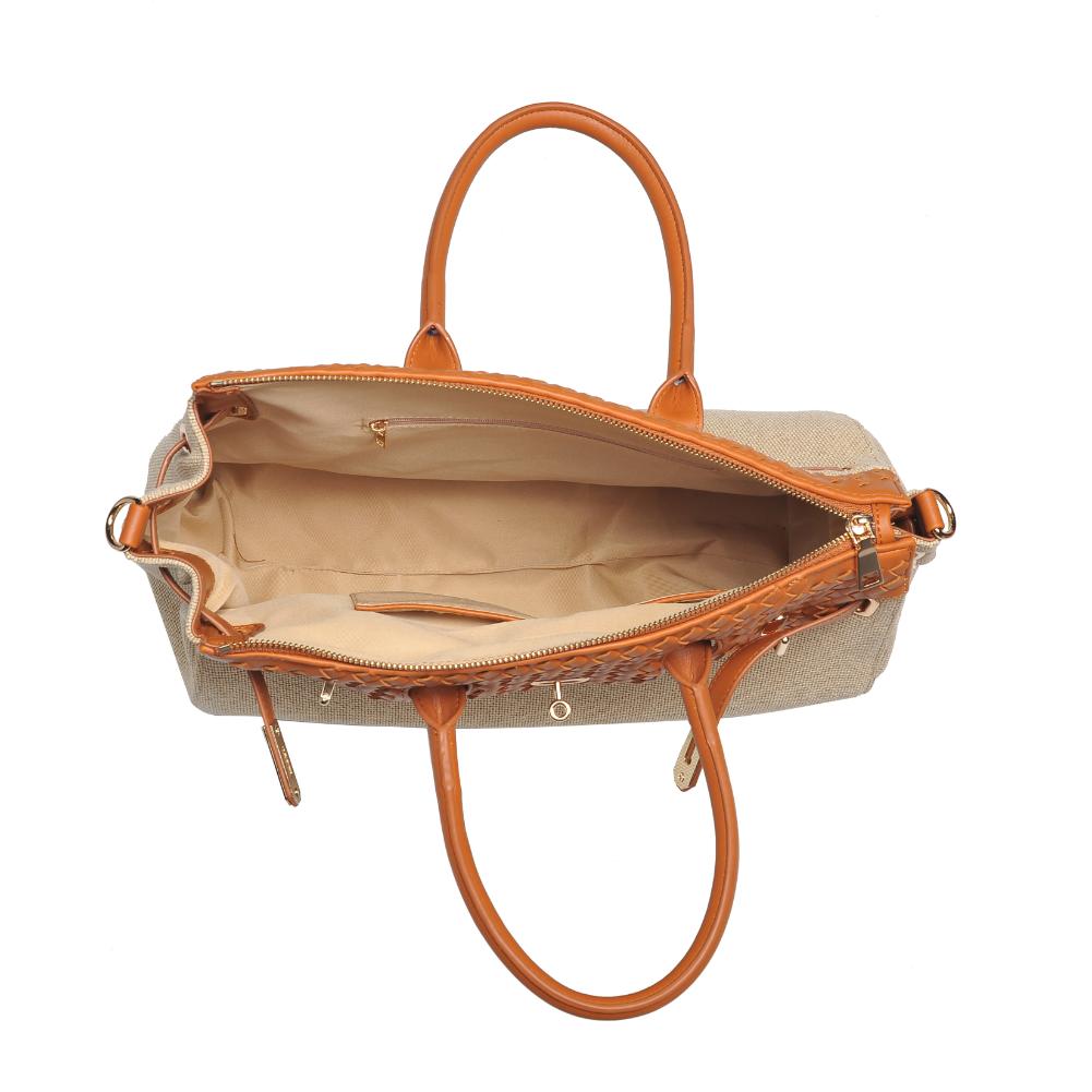 Product Image of Urban Expressions Bertha Satchel 840611193711 View 8 | Natural Tan