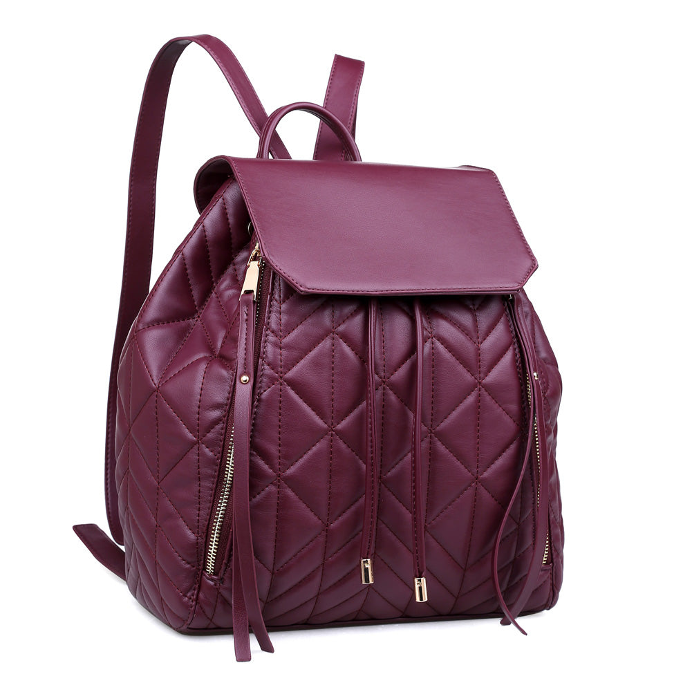 Product Image of Urban Expressions Keeli Backpack NA-840611155405 View 2 | Burgundy