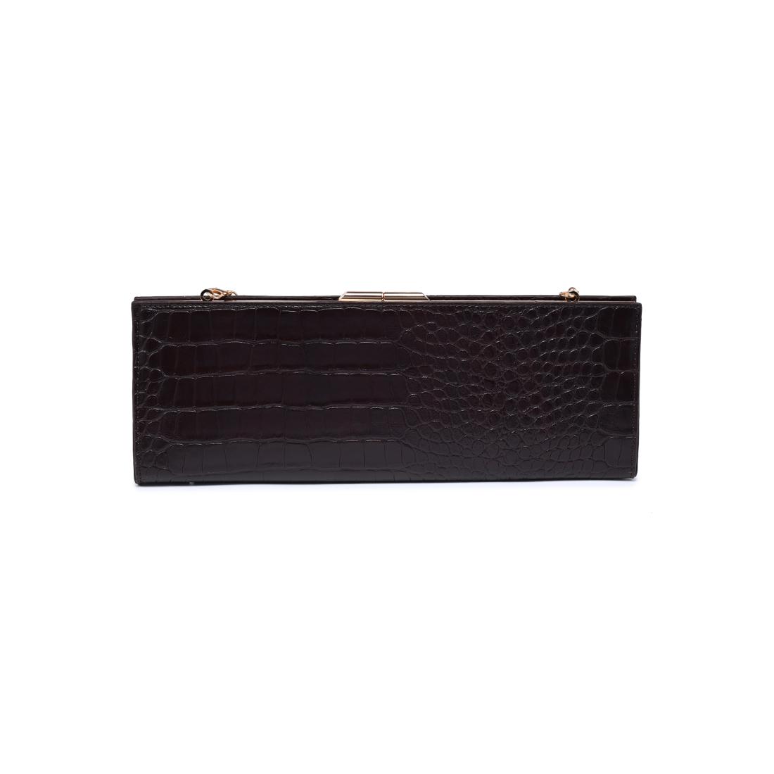 Urban Expressions Nazlee - Croc Clutch 840504212611 View 7 | Chocolate