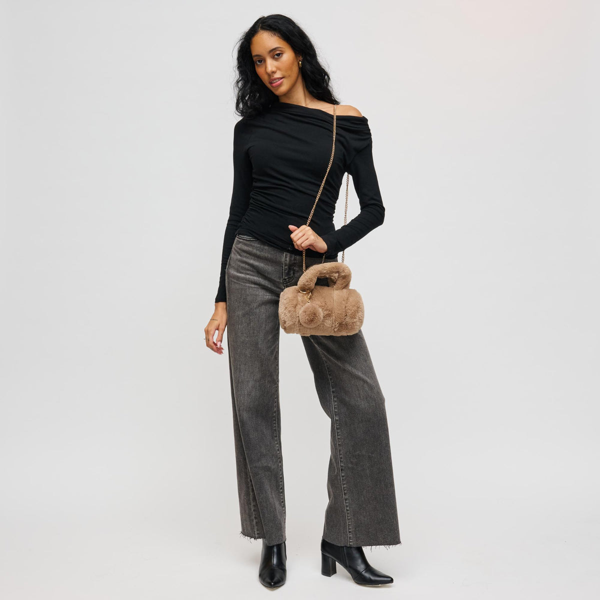 Woman wearing Natural Urban Expressions Lexi Crossbody 840611199829 View 4 | Natural