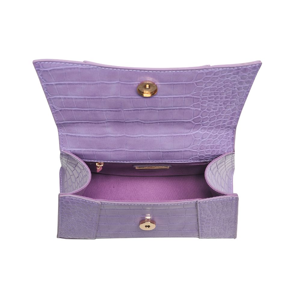 Product Image of Urban Expressions Lucas - Croco Crossbody 818209018401 View 8 | Lavender