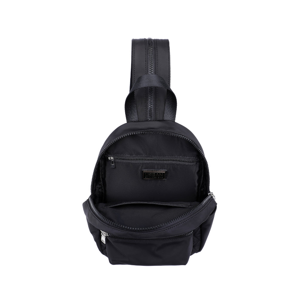 Product Image of Urban Expressions Brynlee Sling Backpack 840611180452 View 8 | Black