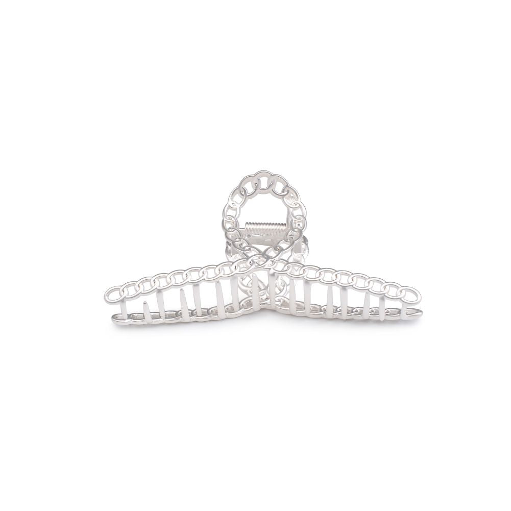 Urban Expressions Chain Detail Hair Claw Hair Claw 818209014427 View 2 | Matte Silver
