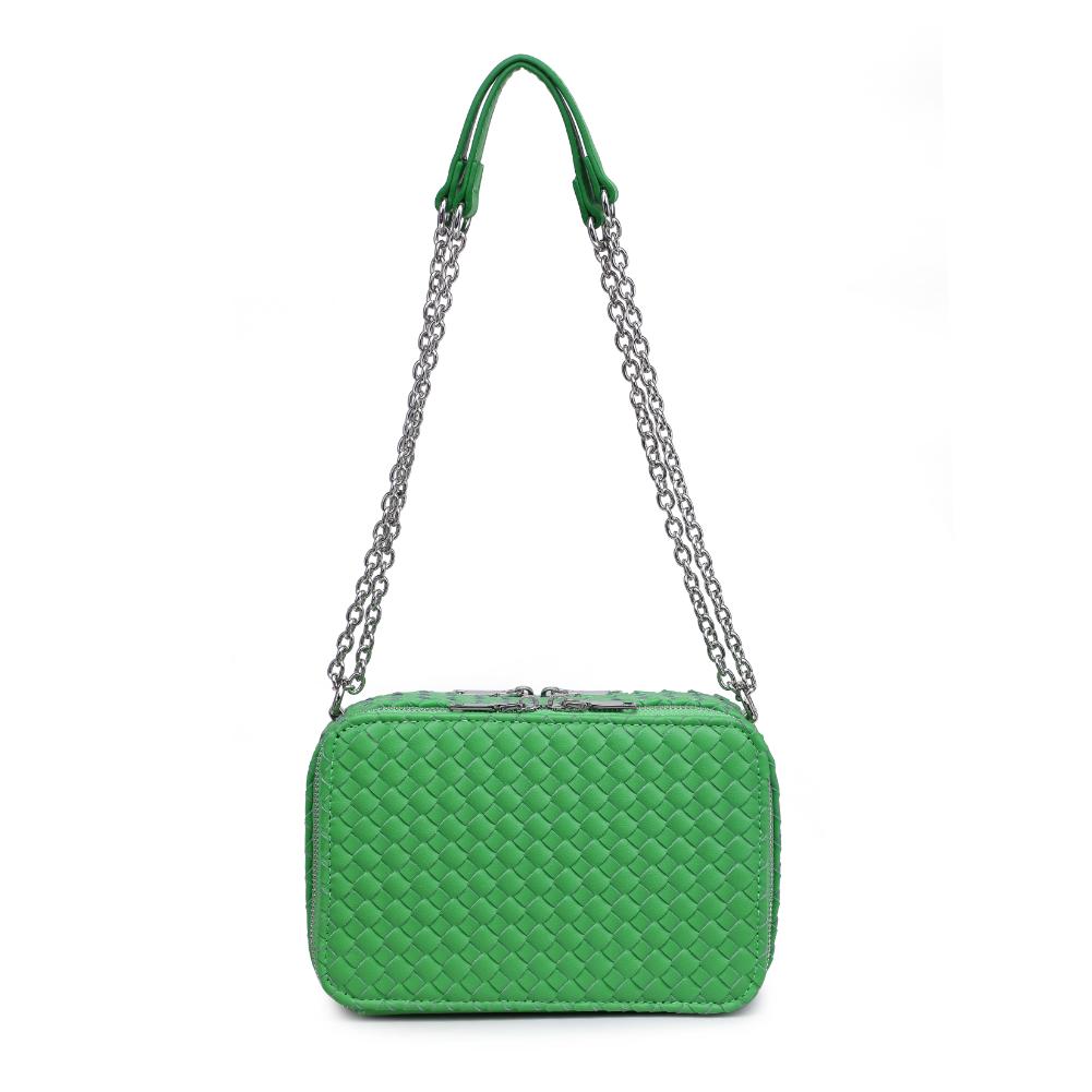 Woman wearing Lime Urban Expressions Elle Crossbody 840611124494 View 7 | Lime