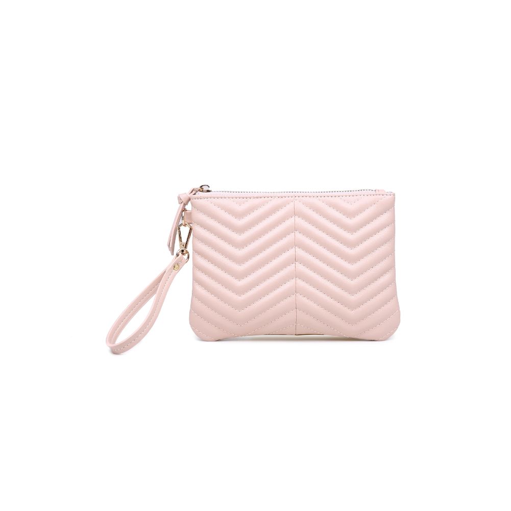 Product Image of Urban Expressions Chevron Wristlet NA-840611165817 View 1 | Blush