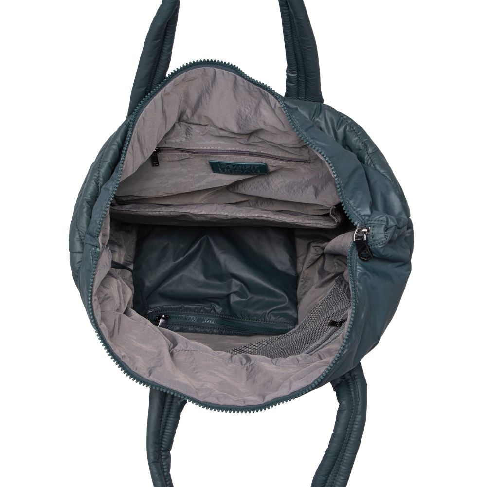 Woman wearing Olive Urban Expressions Kickoff Tote NA-840611162427 View 9 | Olive