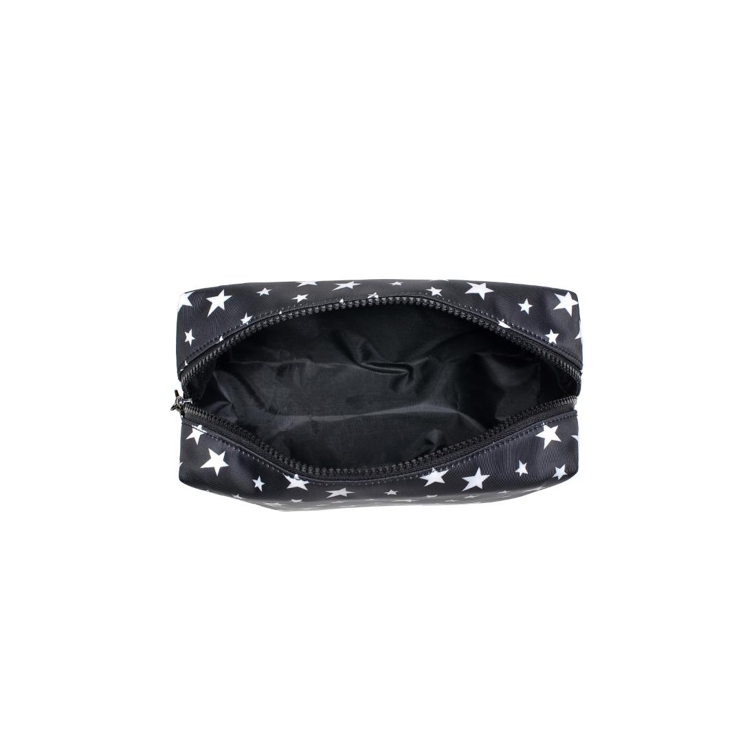 Urban Essentials Starlite Cosmetic & Travel Organizer Pouch 840611196958 View 8 | Black White
