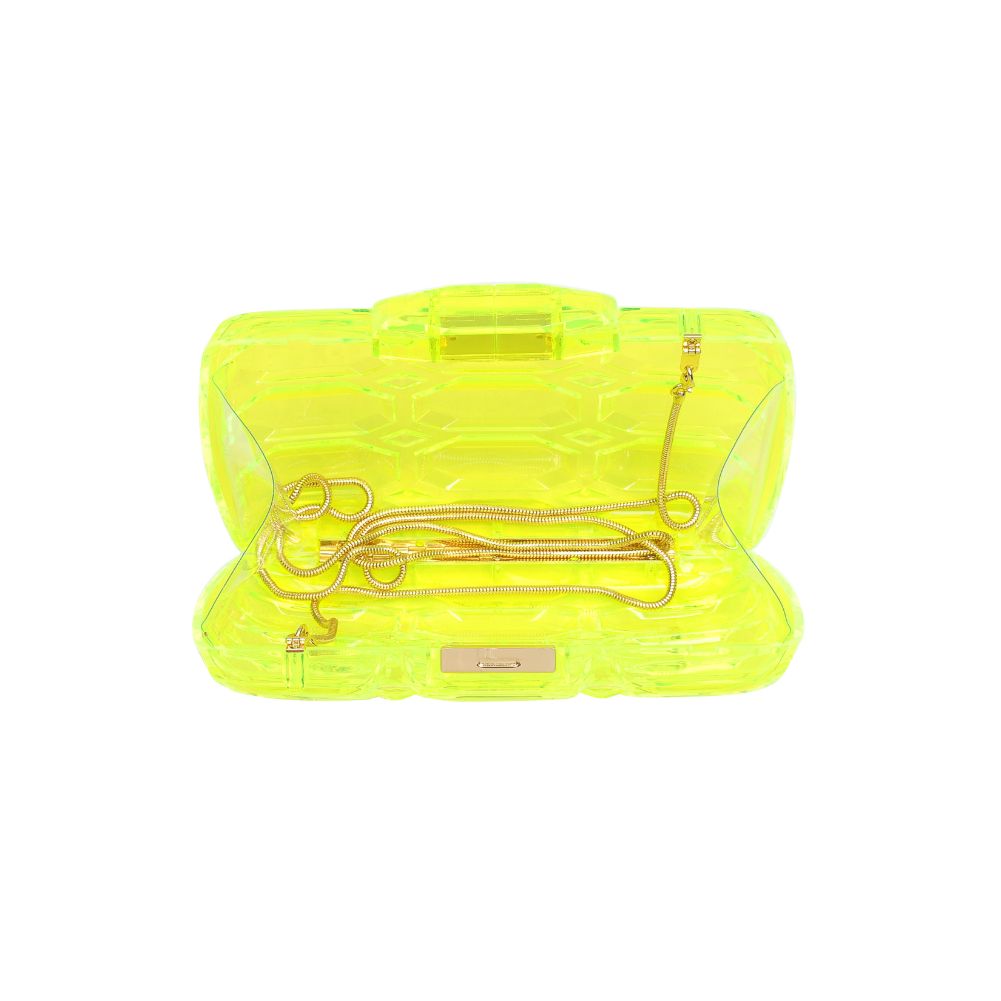 Product Image of Urban Expressions Rexha Evening Bag 840611171672 View 8 | Neon Yellow