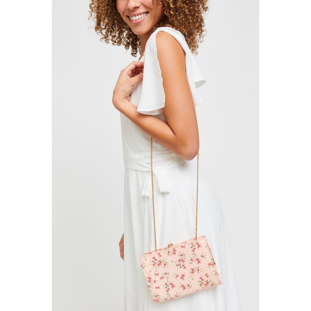 Woman wearing Ballet Urban Expressions Elijah - Floral Clutch 840611181473 View 1 | Ballet