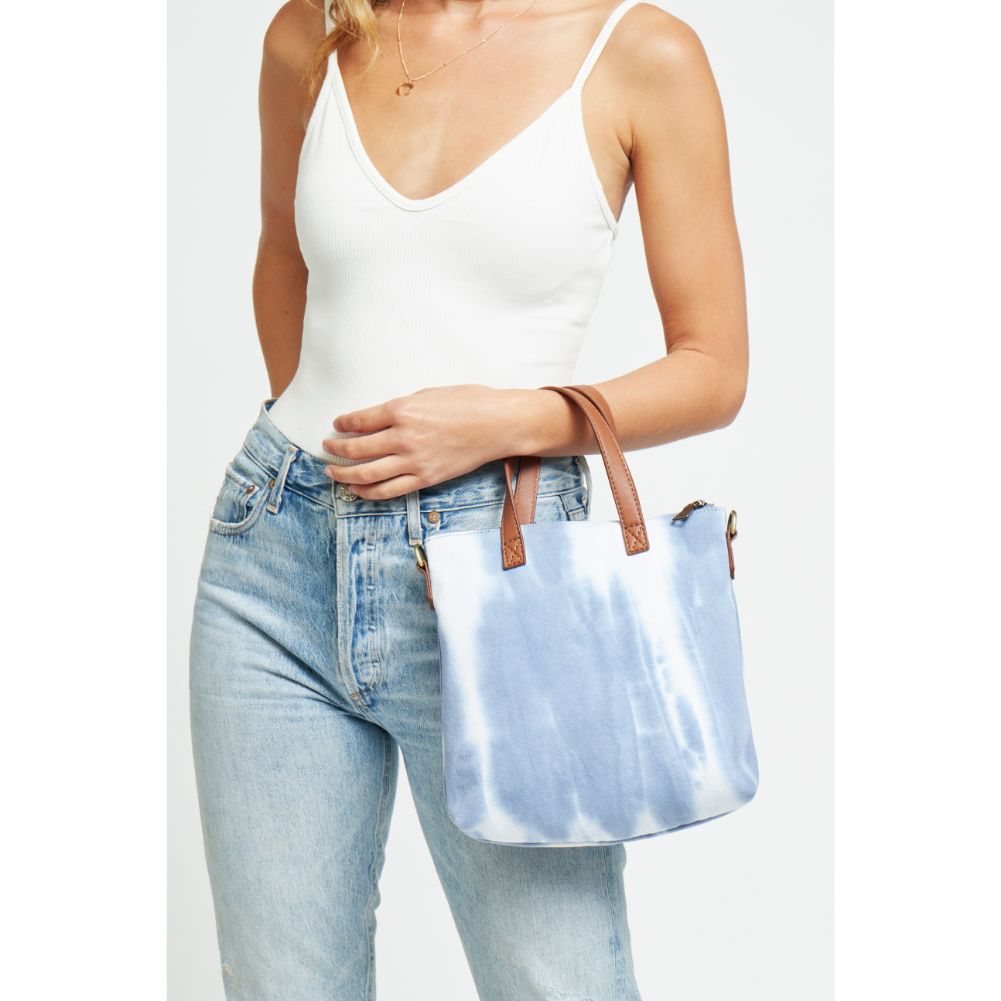 Woman wearing Blue Urban Expressions Hazel Crossbody 840611180155 View 2 | Blue