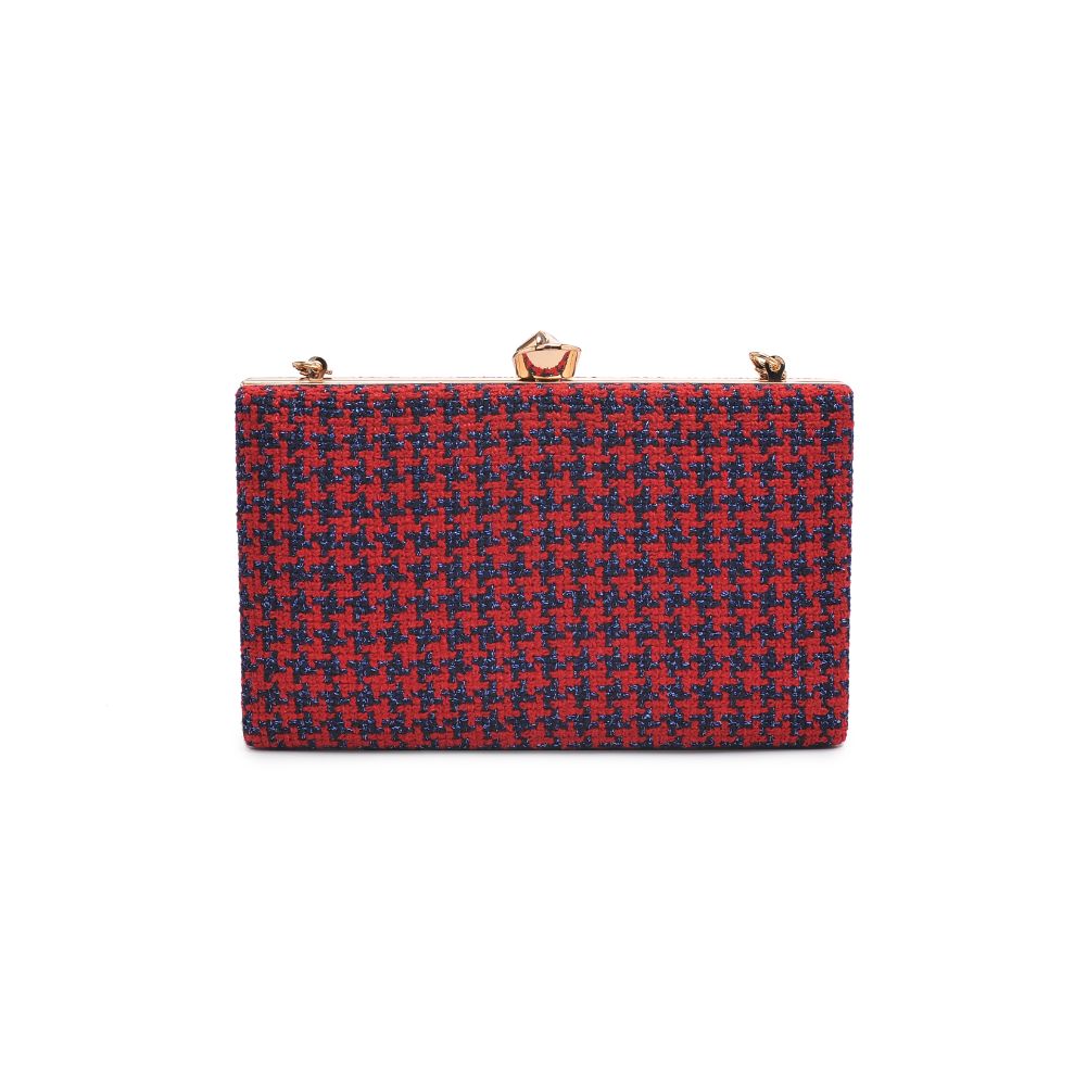 Woman wearing Red Urban Expressions Rosa Evening Bag 840611114235 View 7 | Red