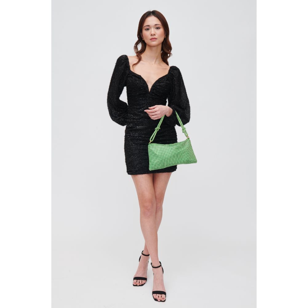 Woman wearing Green Urban Expressions Paris Evening Bag 840611105639 View 3 | Green