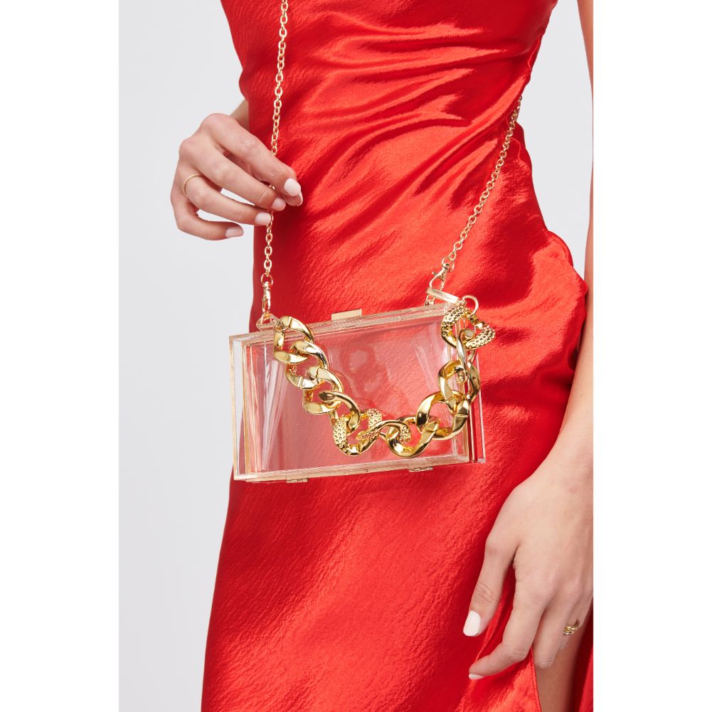 Woman wearing Clear Urban Expressions Chika Minaudiere 840611101853 View 1 | Clear