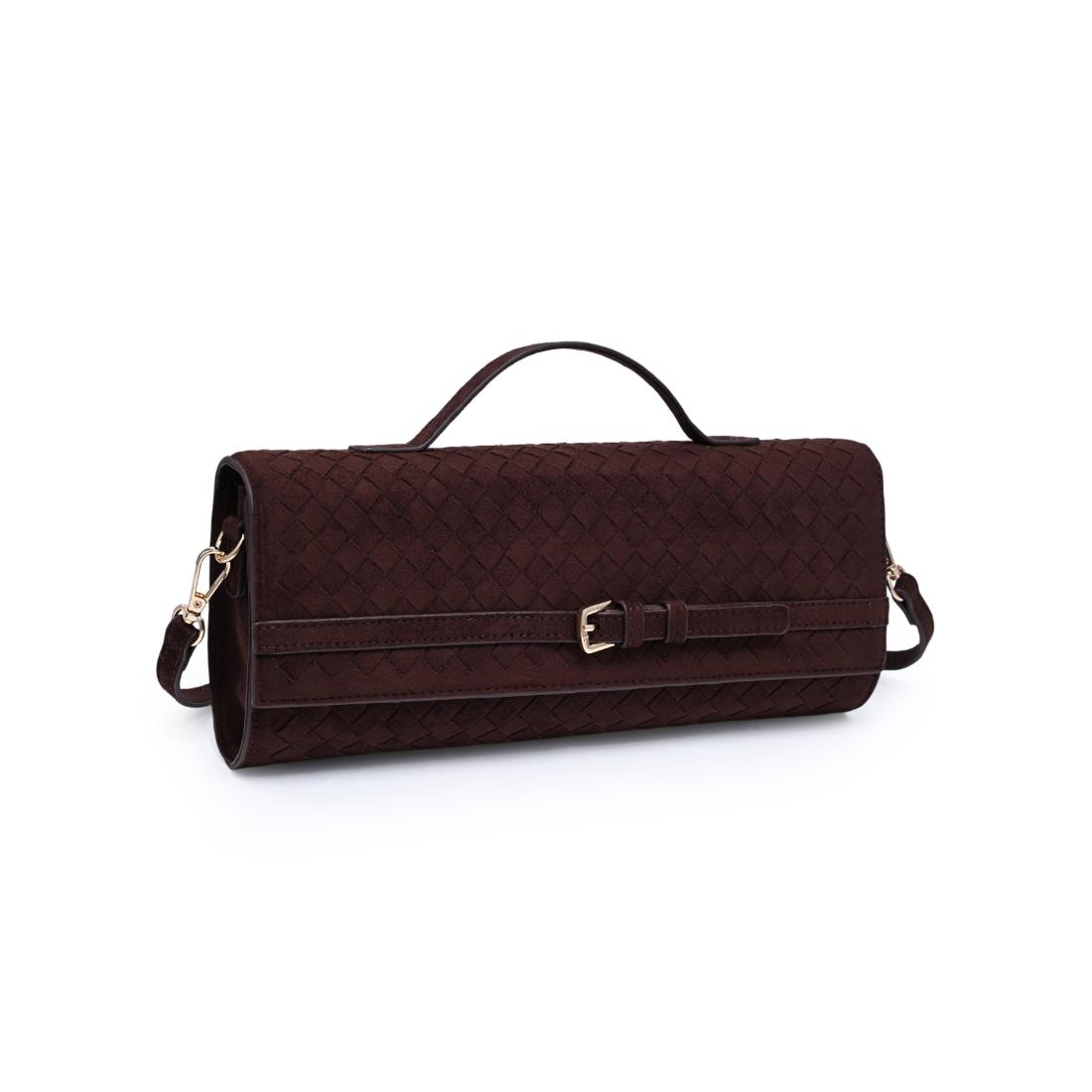 Urban Expressions Emerson - Faux Suede Woven Crossbody 840504215476 View 2 | Chocolate