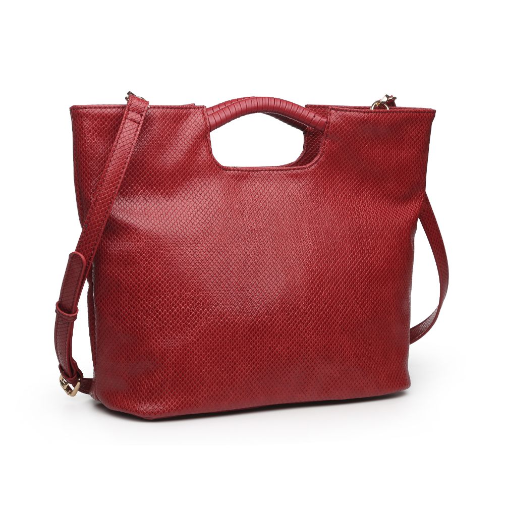 Woman wearing Red Urban Expressions Silas Tote 840611166845 View 6 | Red