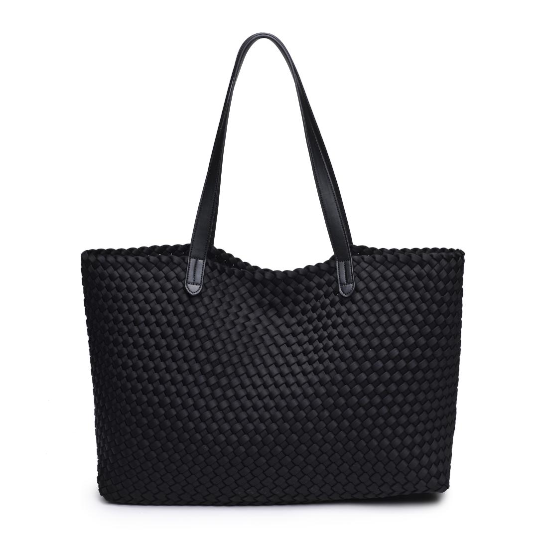 Woman wearing Black Urban Expressions Evie Tote 840611146779 View 7 | Black