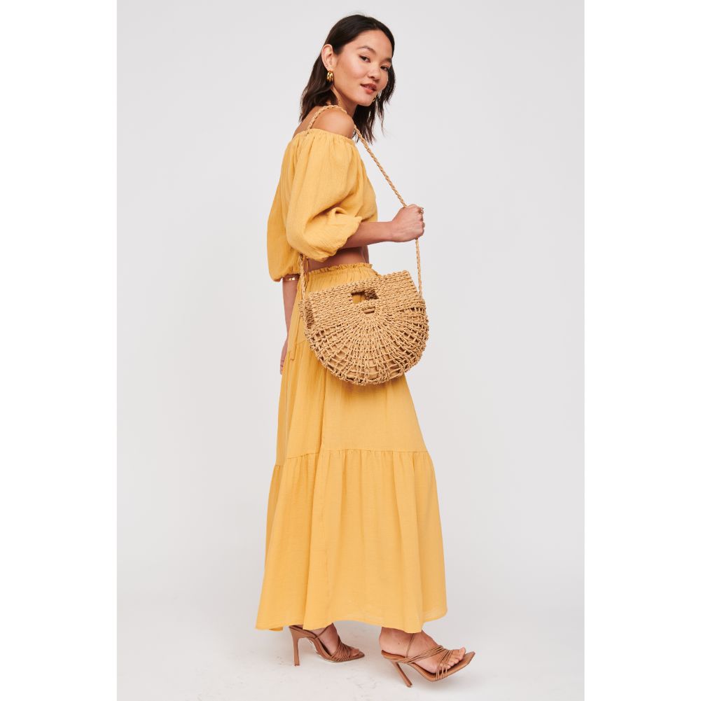 Woman wearing Natural Urban Expressions Exuma Crossbody 818209018661 View 2 | Natural