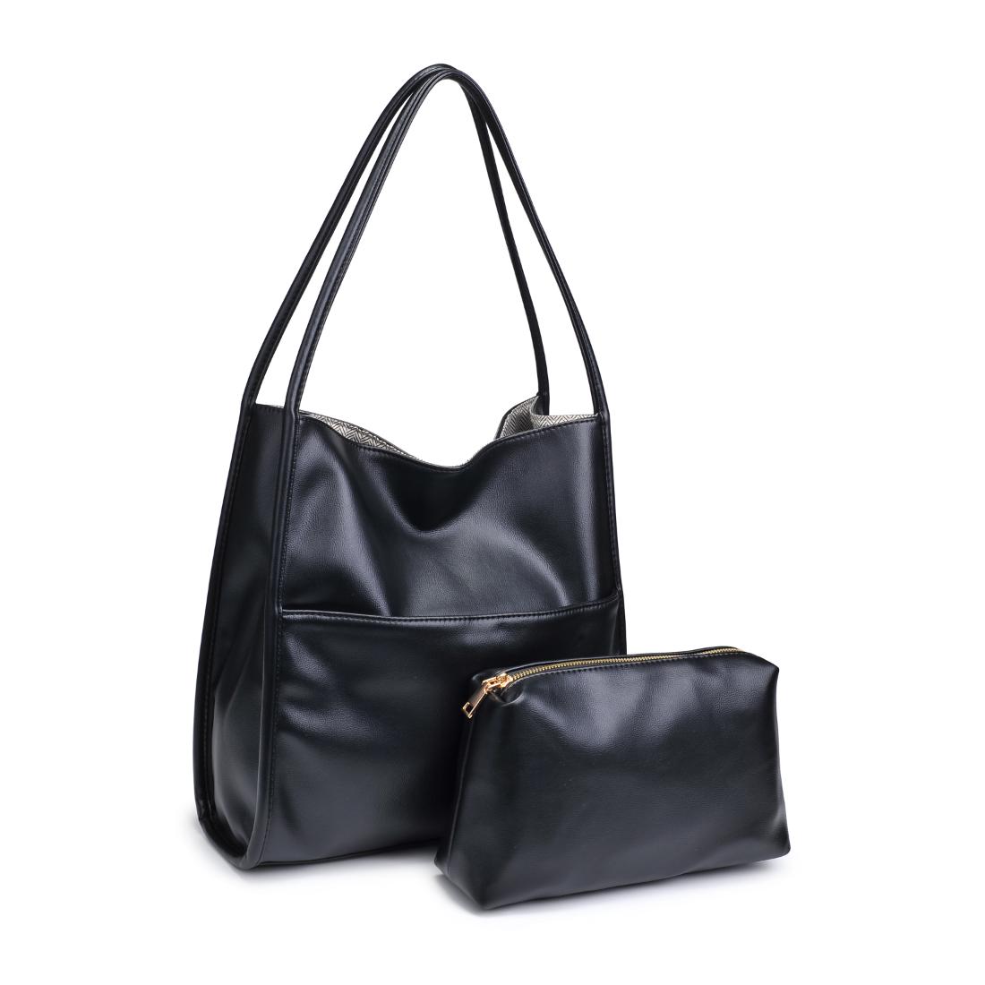 Woman wearing Black Urban Expressions Hera Tote 840611145192 View 6 | Black