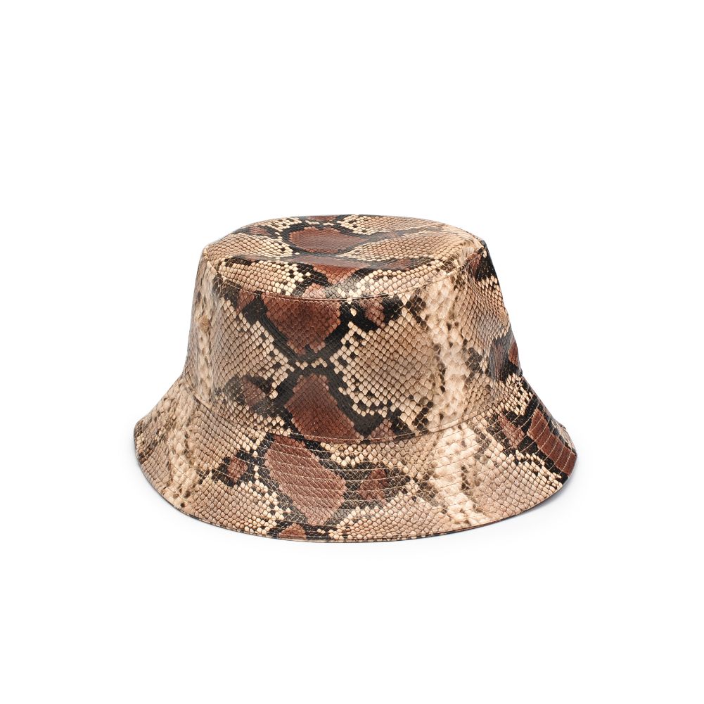 Product Image of Urban Expressions Vegan Leather Bucket Hat Bucket Hat 818209014809 View 5 | Natural Snake