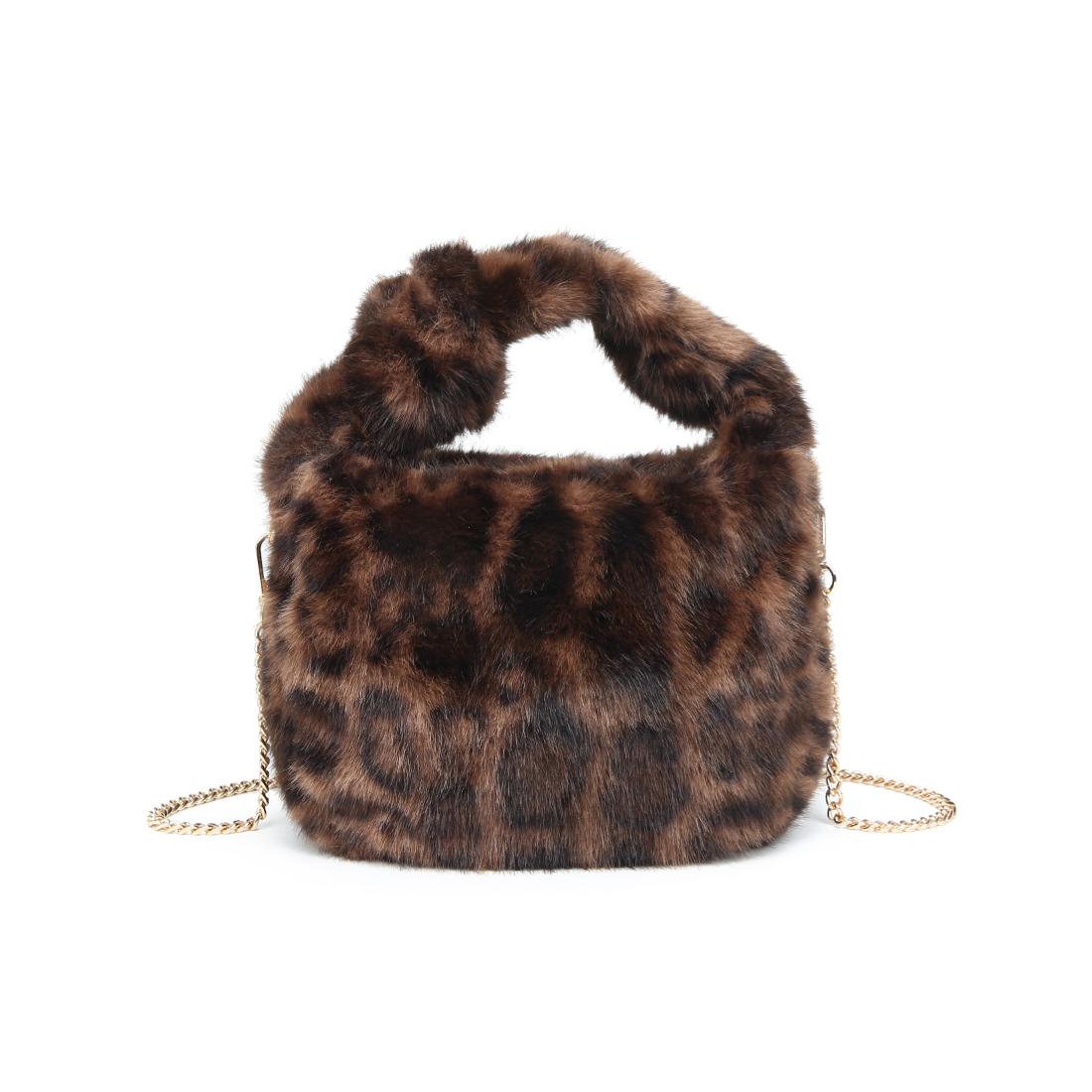 Product Image of Urban Expressions Monica - Faux Fur Crossbody 840611199515 View 5 | Leopard