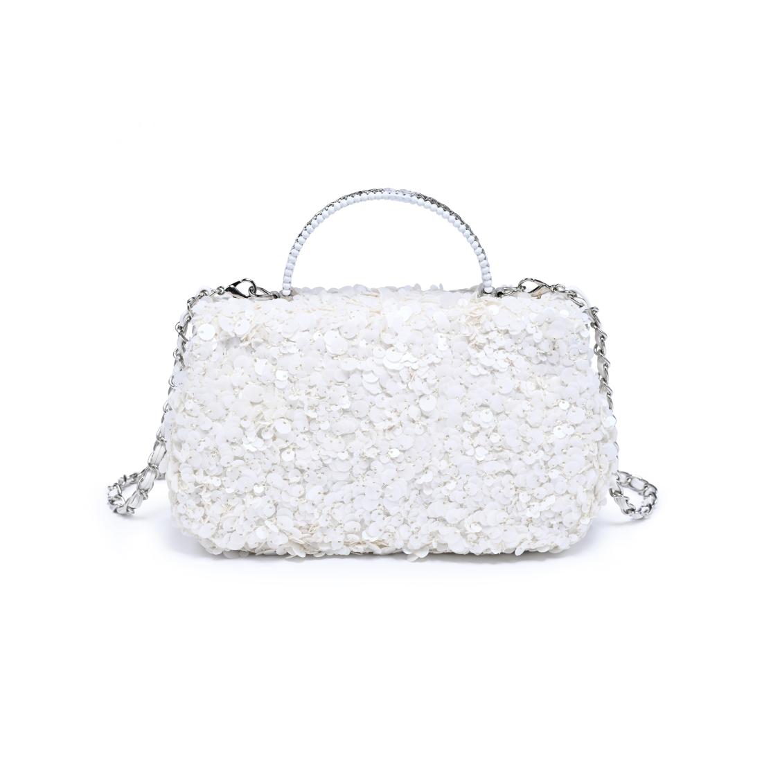 Woman wearing Ivory Urban Expressions Ella Evening Bag 840504204340 View 7 | Ivory