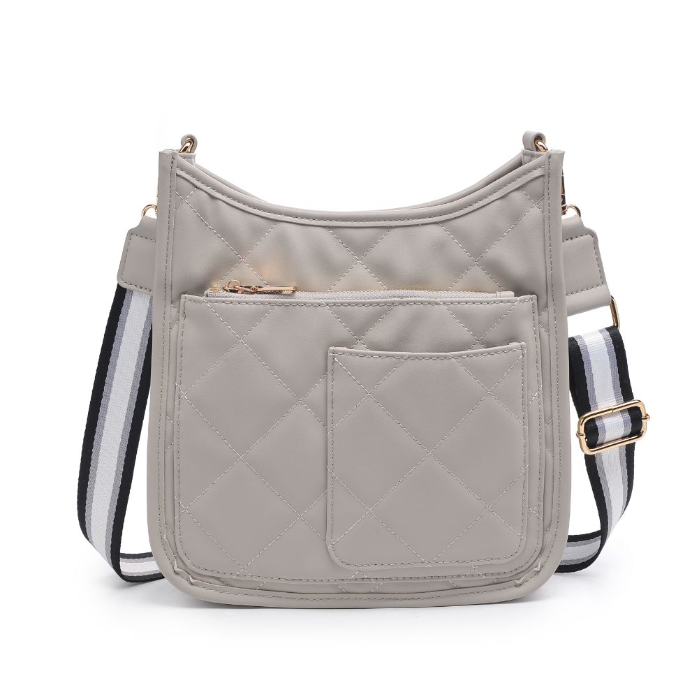 Woman wearing Grey Urban Expressions Harlie Crossbody 840611102737 View 5 | Grey