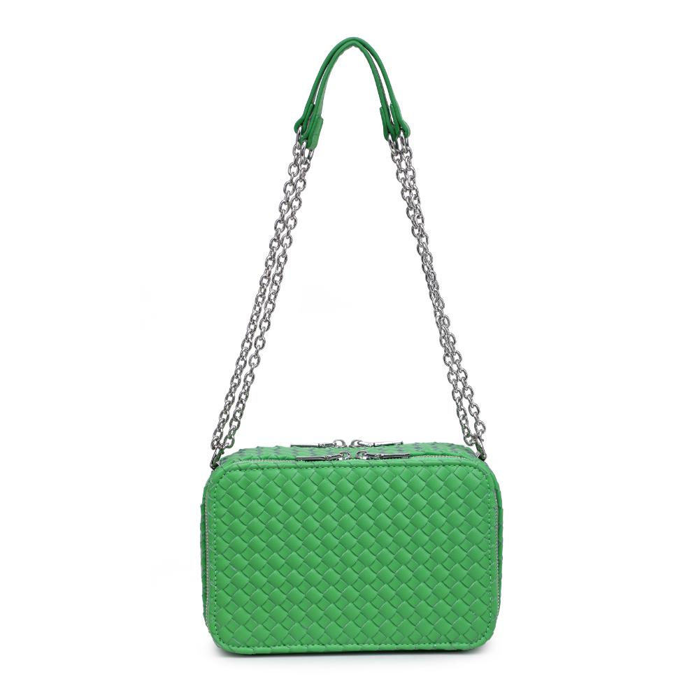 Woman wearing Lime Urban Expressions Elle Crossbody 840611124494 View 5 | Lime