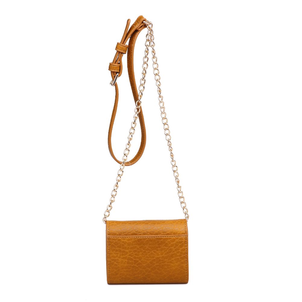 Product Image of Urban Expressions Jasmine Pebble Crossbody 840611165336 View 3 | Mustard