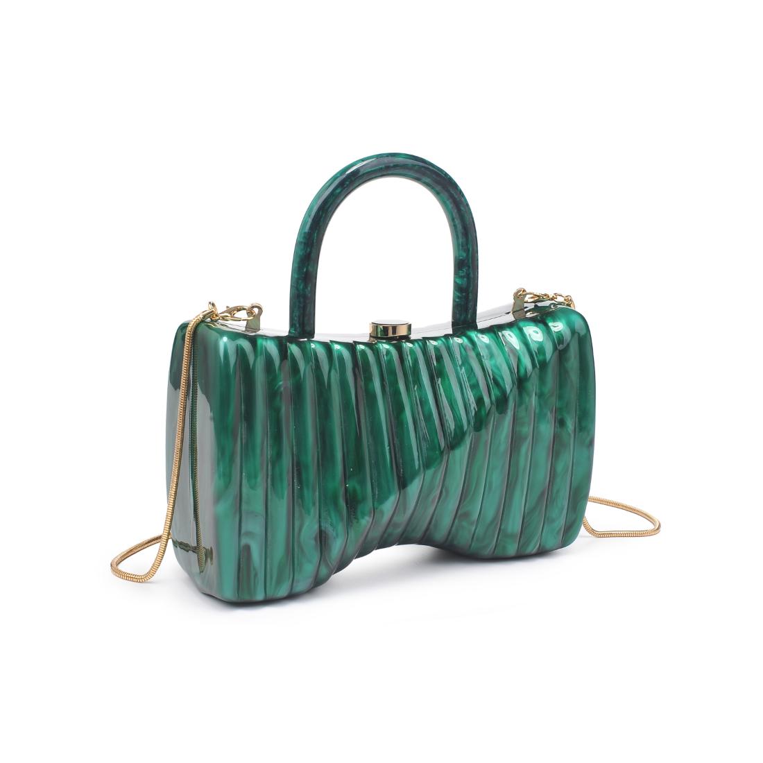 Woman wearing Emerald Urban Expressions Julie Evening Bag 840611198693 View 6 | Emerald