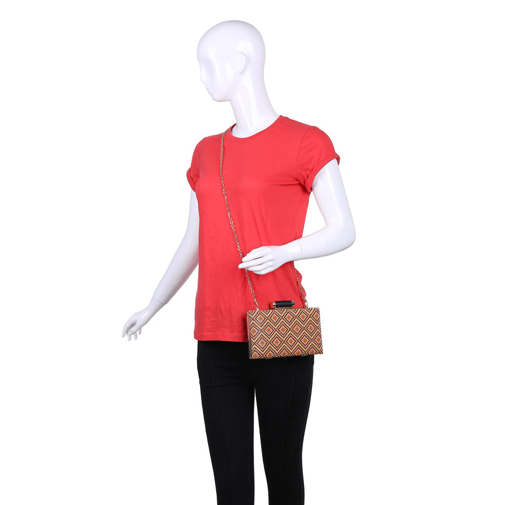 Product Image of Urban Expressions Bora Bora Evening Bag NA-840611161567 View 5 | Orange