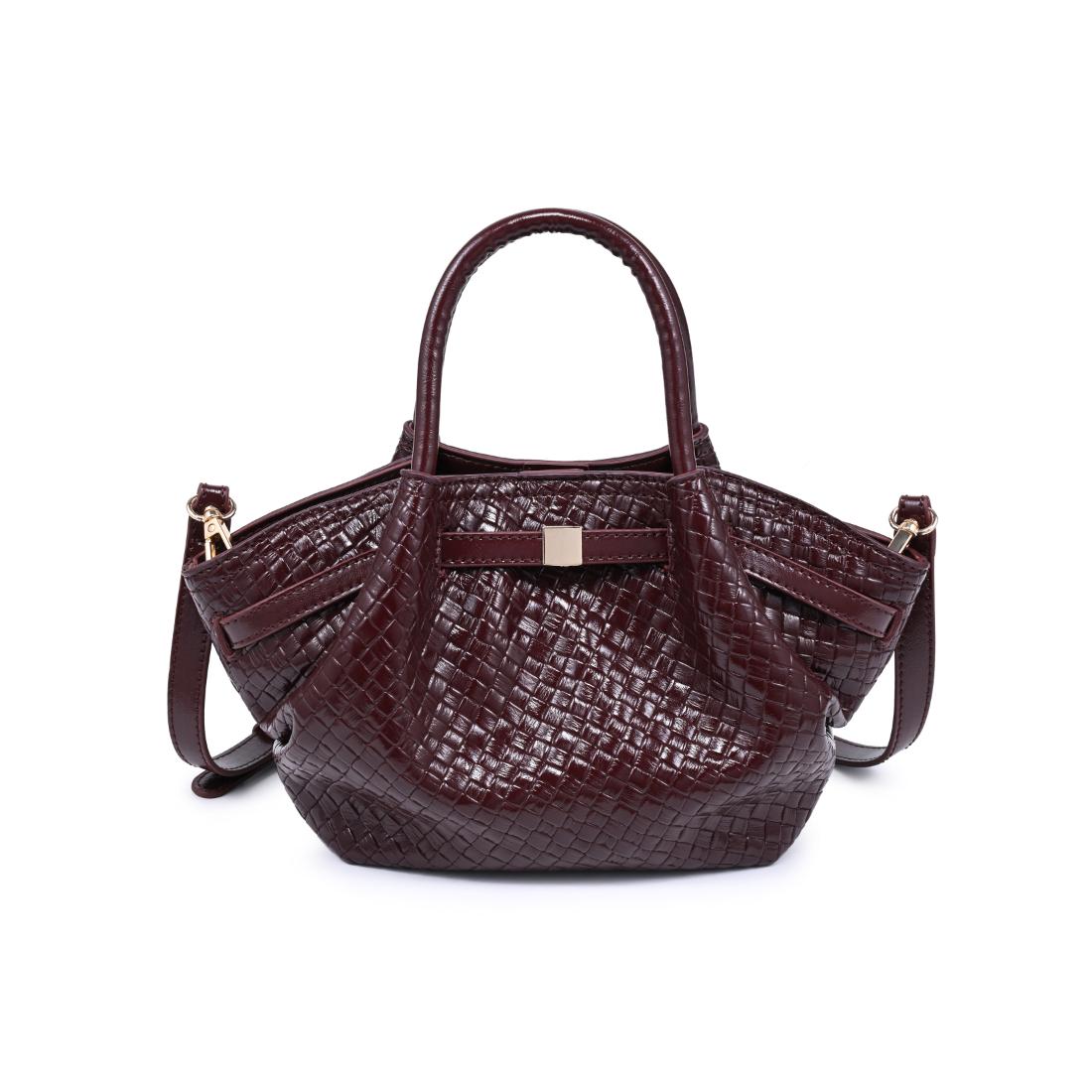 Urban Expressions Selena - Embossed Woven Crossbody 840504212147 View 5 | Burgundy
