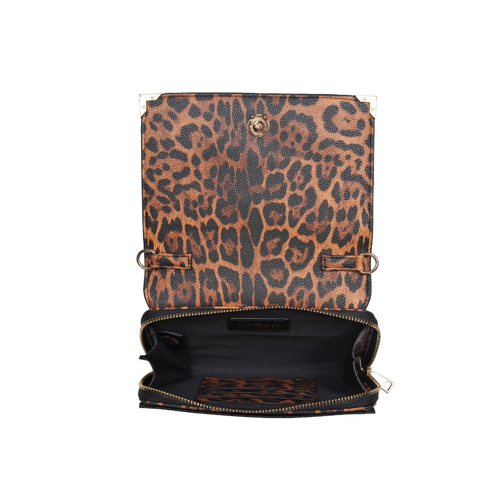 Product Image of Urban Expressions India Leopard Crossbody 840611164896 View 4 | Leopard
