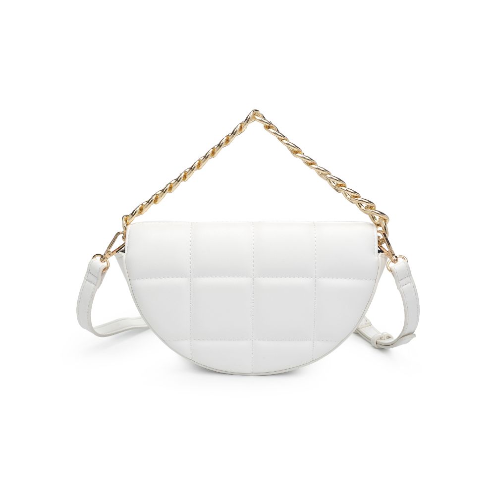 Product Image of Urban Expressions Natalie Crossbody 840611178619 View 7 | White