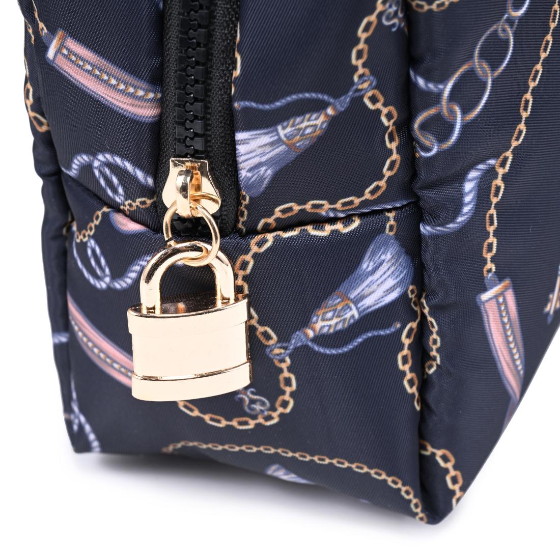 Urban Essentials Lock & Luxe Cosmetic & Travel Organizer Pouch 840504210105 View 8 | Black
