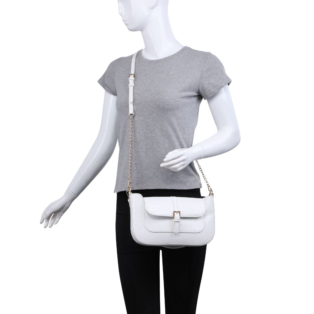 Product Image of Urban Expressions Alexandra Crossbody 840611182883 View 5 | White