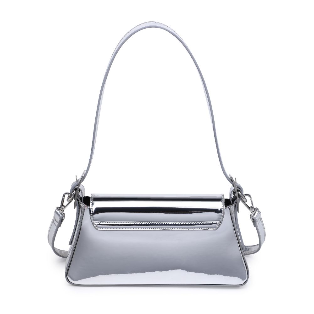 Woman wearing Silver Urban Expressions Donna Crossbody 840611120625 View 7 | Silver