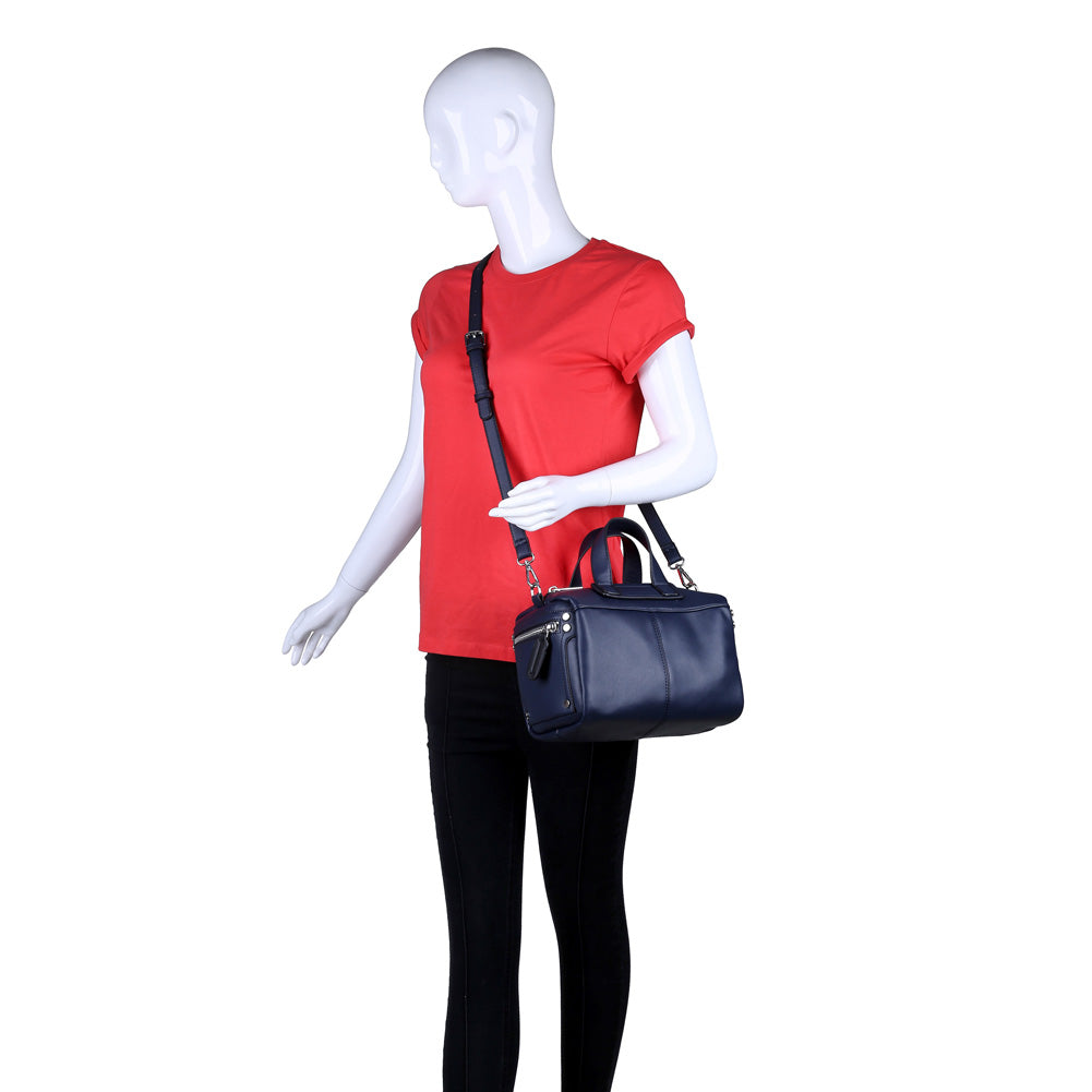 Product Image of Urban Expressions Calvin Satchel NA-840611155672 View 5 | Navy