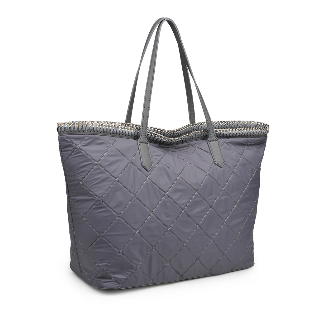 Woman wearing Charcoal Urban Expressions Rush Tote 840611156563 View 6 | Charcoal