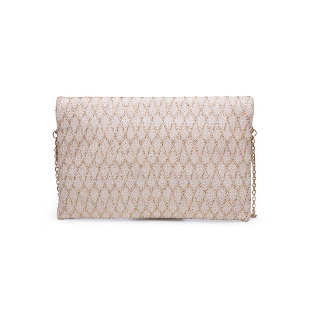 Product Image of Urban Expressions Maui Metallic Clutch NA-840611164520 View 3 | Natural