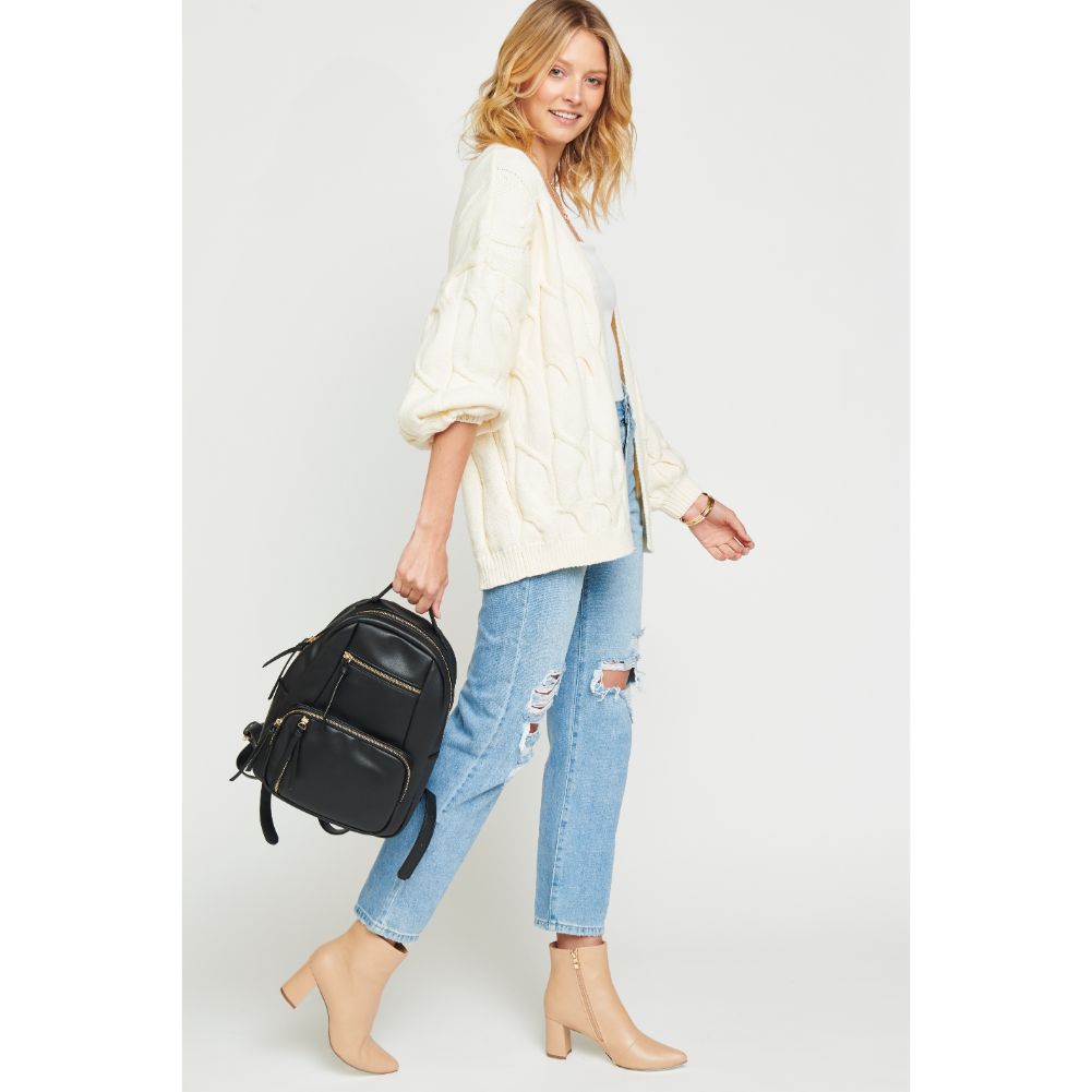 Woman wearing Black Urban Expressions Preston Backpack 840611175250 View 2 | Black