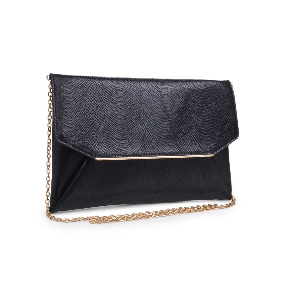 Product Image of Urban Expressions Lena Lizard Clutch 840611174093 View 2 | Black
