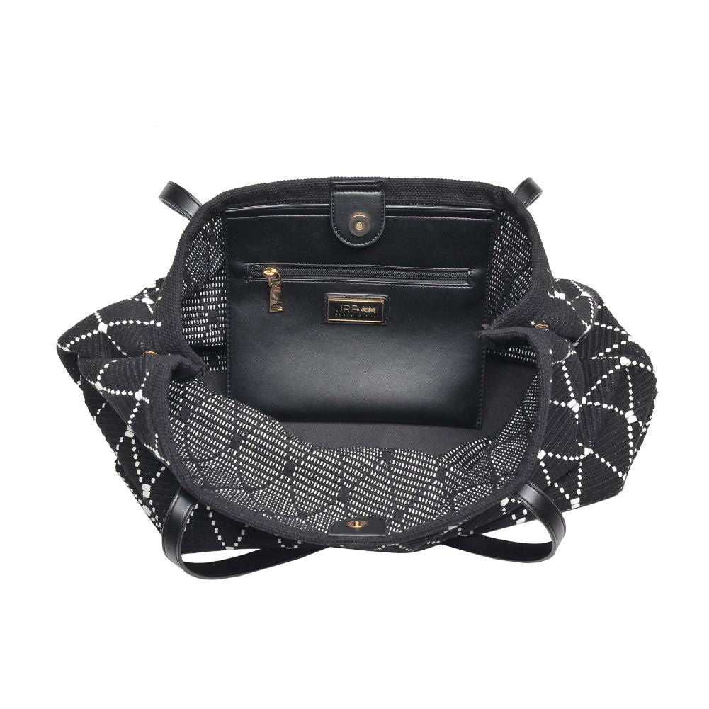 Product Image of Urban Expressions Pauline Tote 818209017954 View 8 | Black White