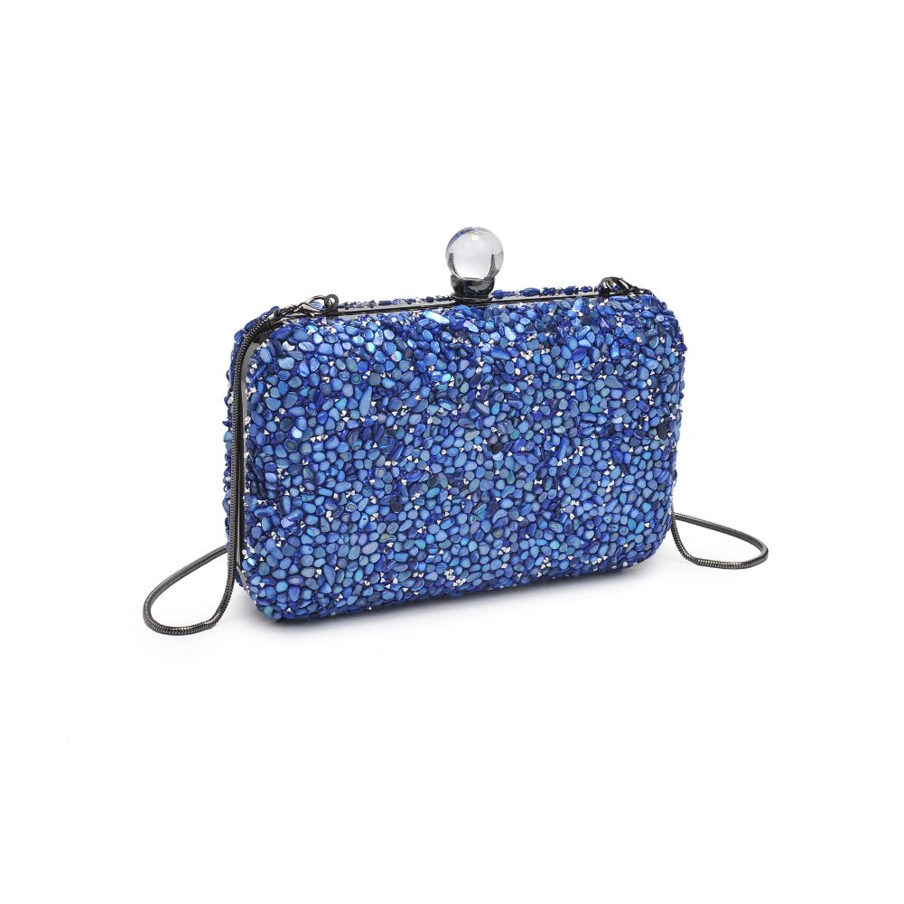 Woman wearing Midnight Urban Expressions Penelope Evening Bag 840611114105 View 6 | Midnight