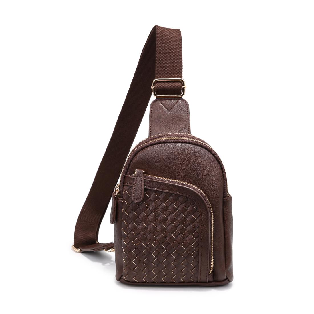 Product Image of Urban Expressions Forge - Woven Sling Backpack 840611198037 View 1 | Chocolate