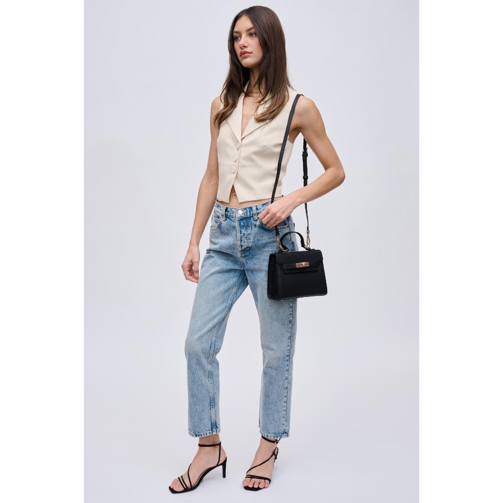 Woman wearing Black Urban Expressions Mayfair Crossbody 840611121592 View 2 | Black