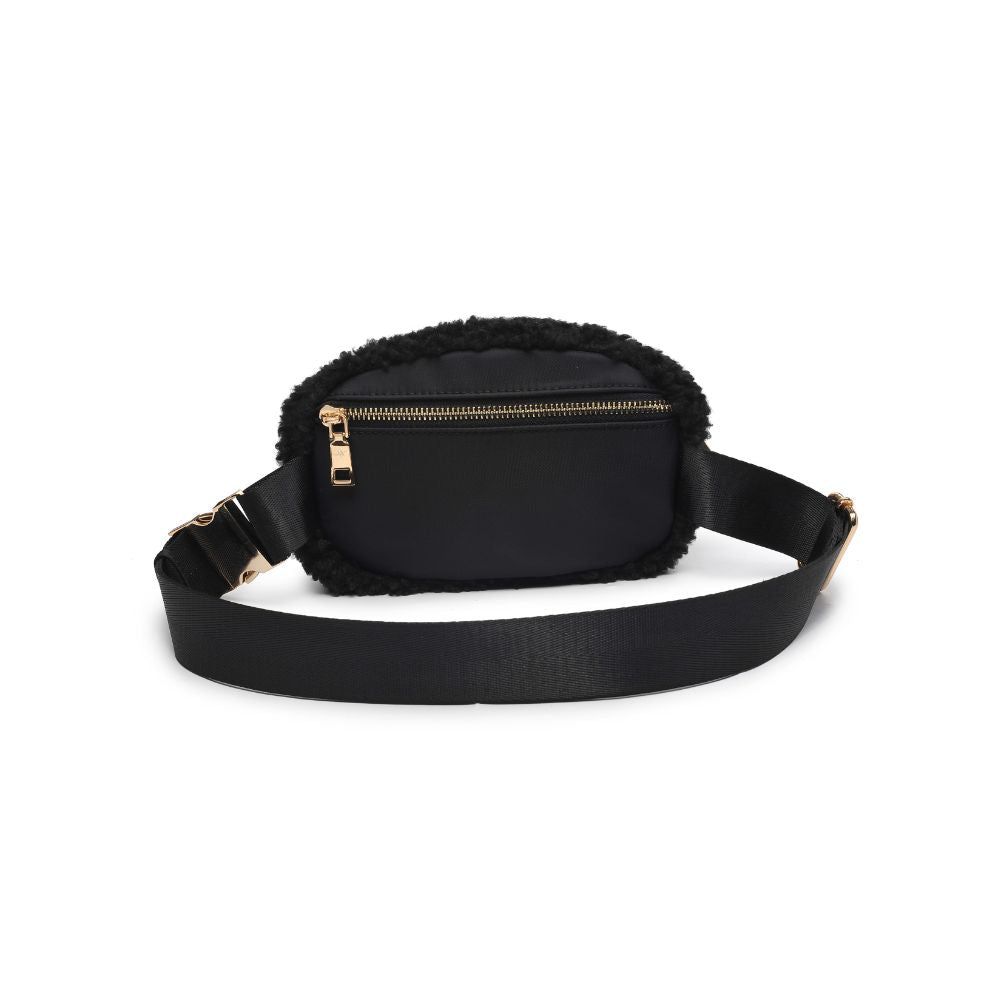 Woman wearing Black Urban Expressions Santi Belt Bag 840611190437 View 7 | Black