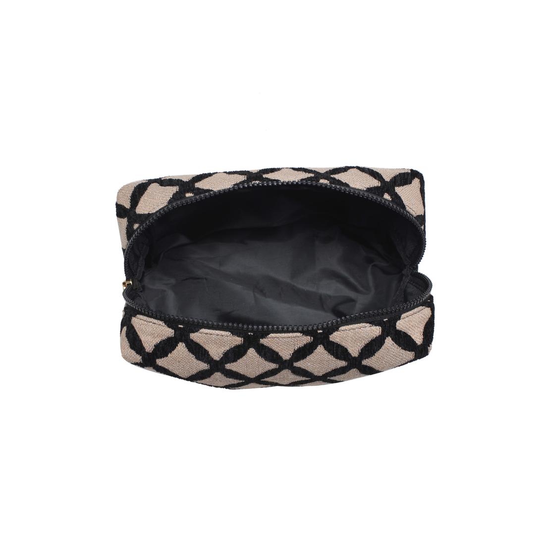 Urban Essentials Marrakesh Cosmetic & Travel Organizer Pouch 840611197818 View 8 | Natural Black