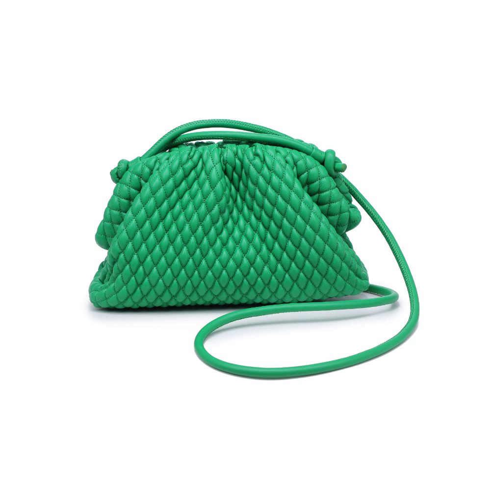 Woman wearing Kelly Green Urban Expressions Elise Crossbody 840611118370 View 5 | Kelly Green